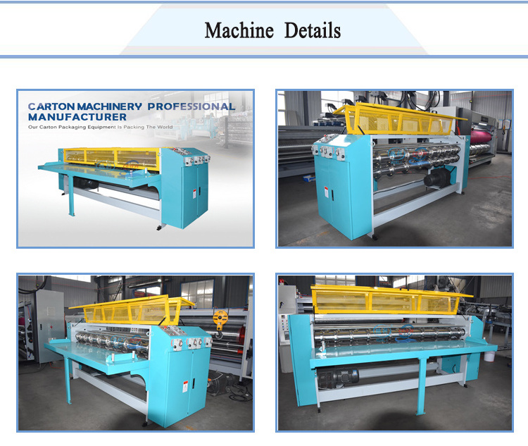 paper separating and line pressing machine /partition paper and creasing machine /corrugated cardboard packaging machine