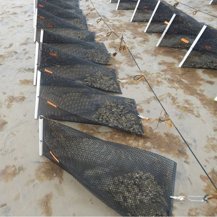 Factory supply custom floating oyster grow out square mesh bags HDPE UV with float for aquaculture farm