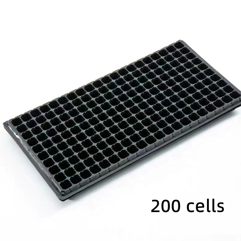 Hot Selling Reusable PS Plastic Seed Germination Tray 50, 72, 128, 200 Cells Seedling Plug Trays Seed Starting and Propagation