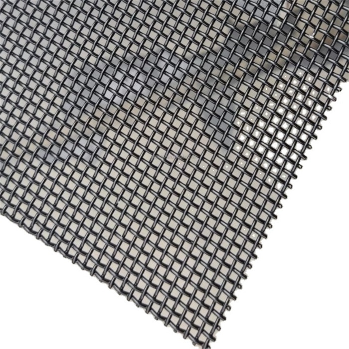 Black Coated Anti Theft SS304 316 Security Stainless Steel Wire Mesh Window Door Fly Screen