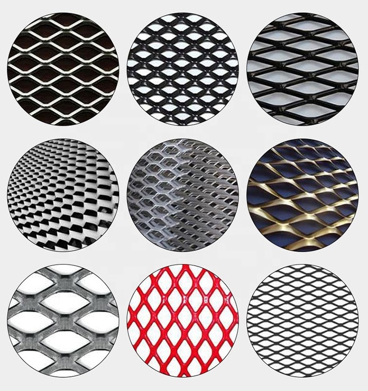 Diamond Shape Galvanized Stainless Steel Aluminum Wire Mesh PVC Coating Steel Net Expanded Metal Mesh Gutter Guard Filter Price