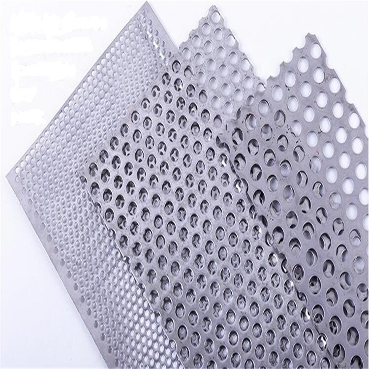 Aluminum /Stainless Steel 304 316 Micron Decorative Round Hole Perforated Metal Sheet  Punched Metal Mesh Plate