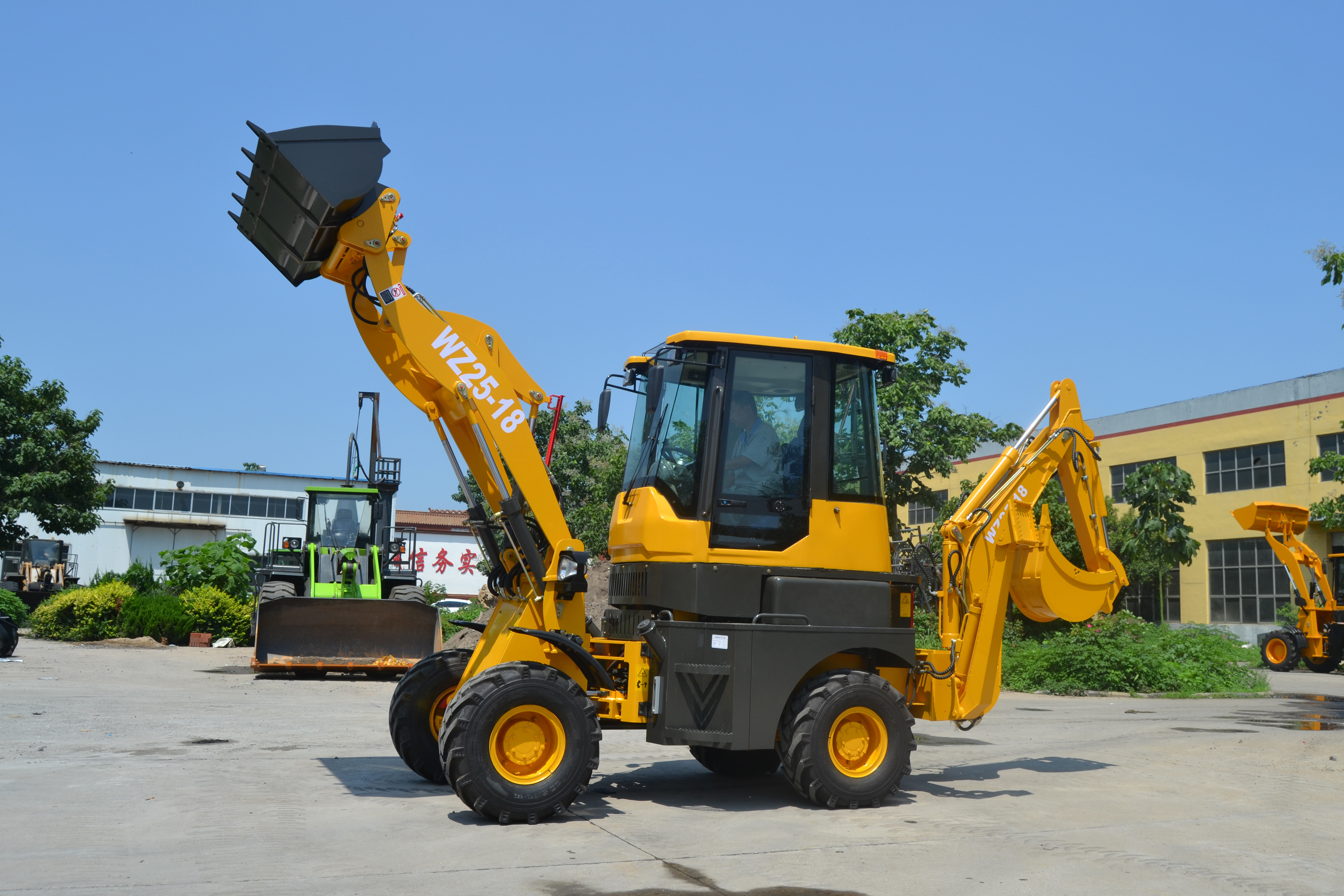 Factory Direct Export Wz25-18 mini backhoe loader excavator 1 2 3 4 5 ton back hoe loader