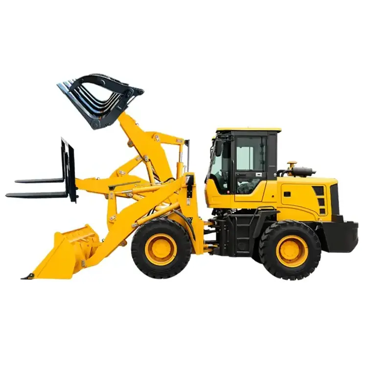 Factory Direct Export ZL10 500kg 800 kg 1 ton 2 ton mini wheel loader 4x4 front end loader