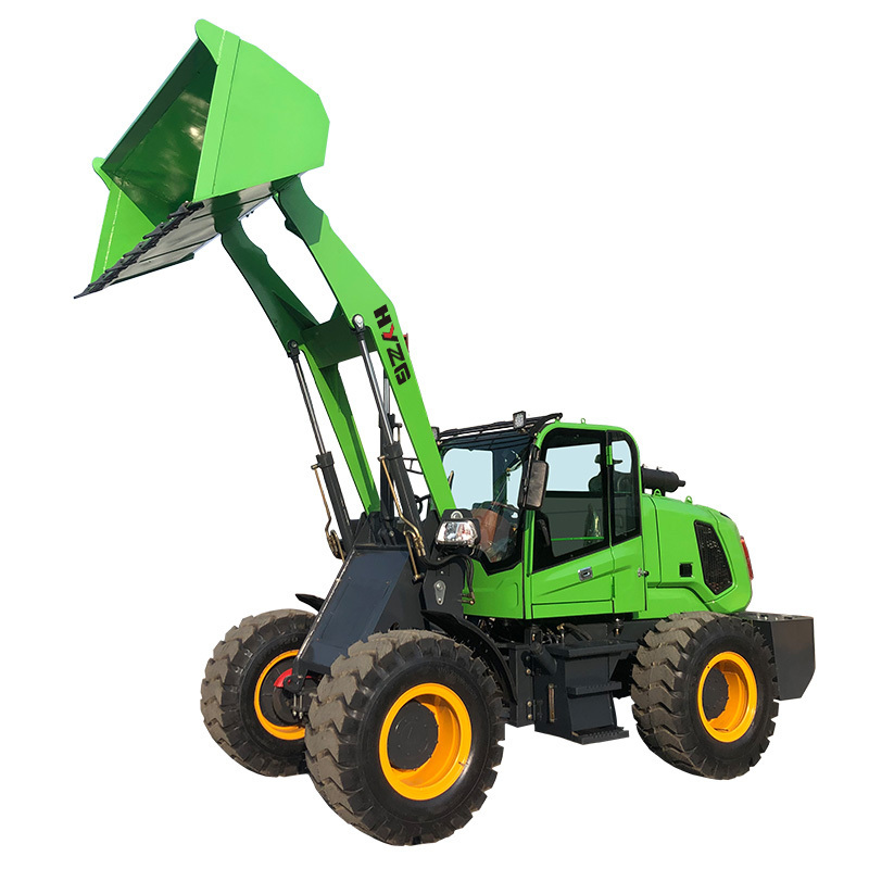 Factory Direct Export ZL10 500kg 800 kg 1 ton 2 ton mini wheel loader 4x4 front end loader