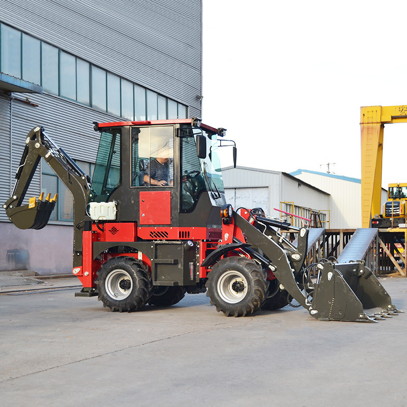 agriculture chinese backhoe loader 4x4 mini backhoe loader excavator  Diesel drive front end loader with back hoe