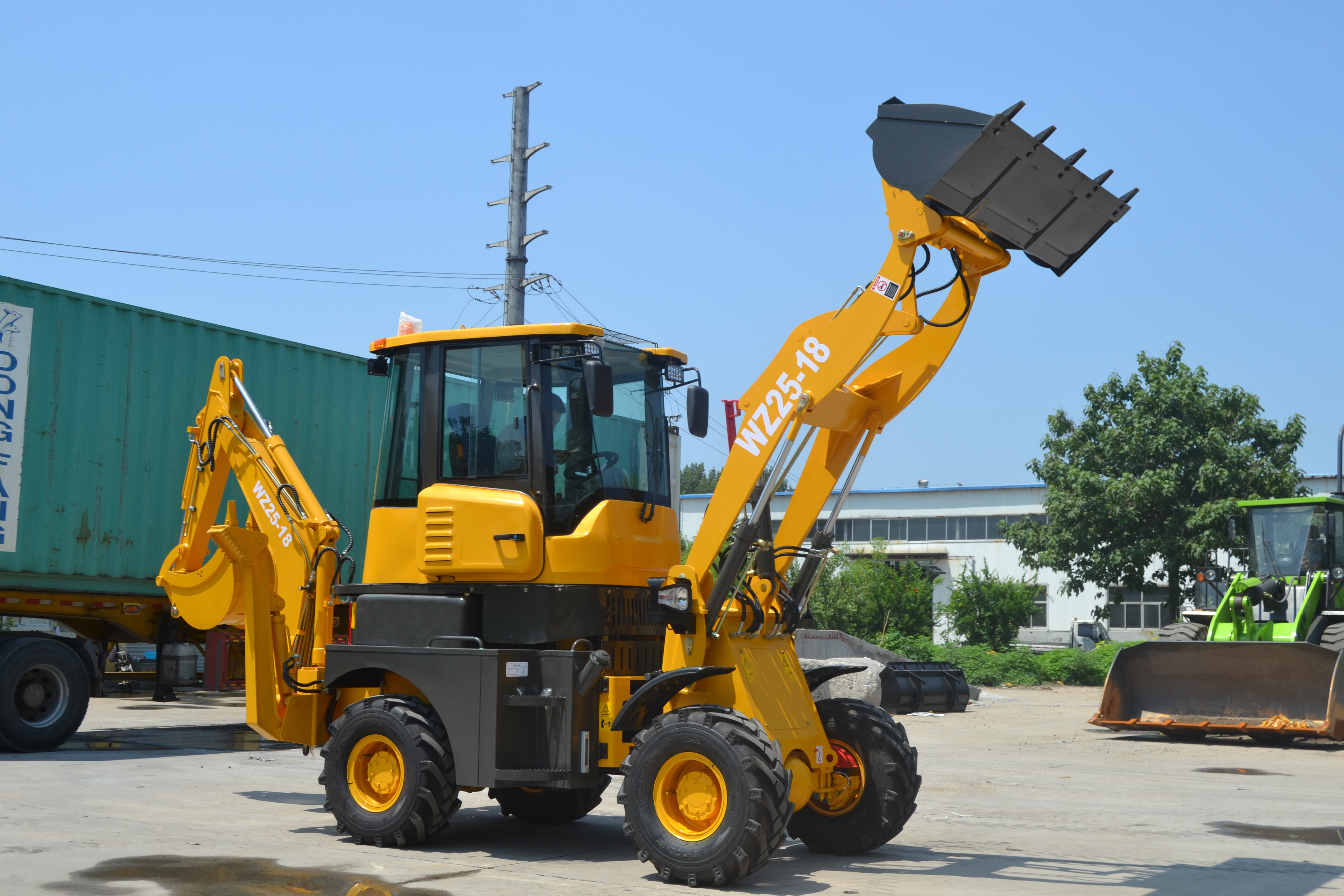 Factory Direct Export Wz25-18 mini backhoe loader excavator 1 2 3 4 5 ton back hoe loader