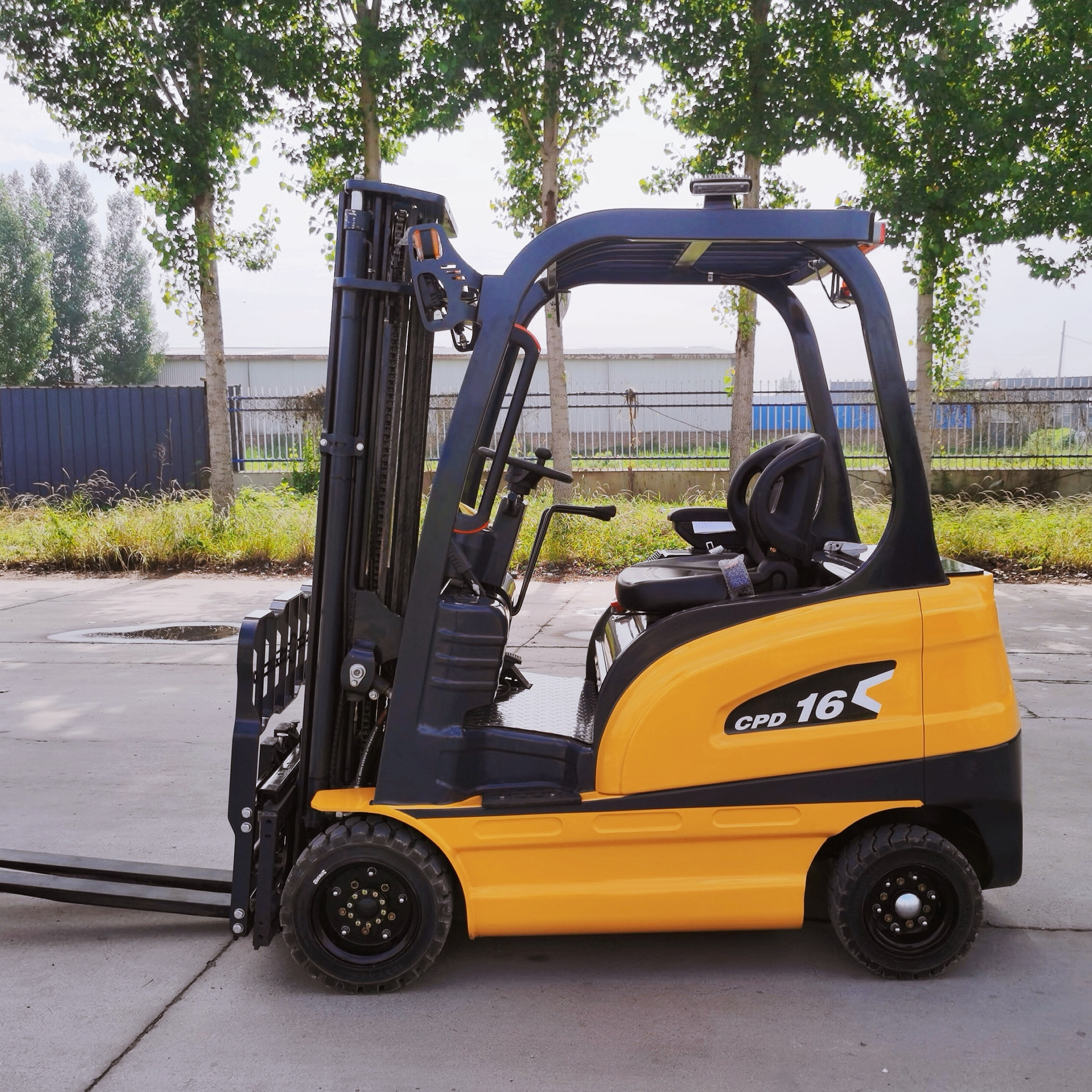 Manufacturer price electric forklift 1 ton 2 ton Fully hydraulic Side shifter Stronger lithium Battery forklift for roll paper