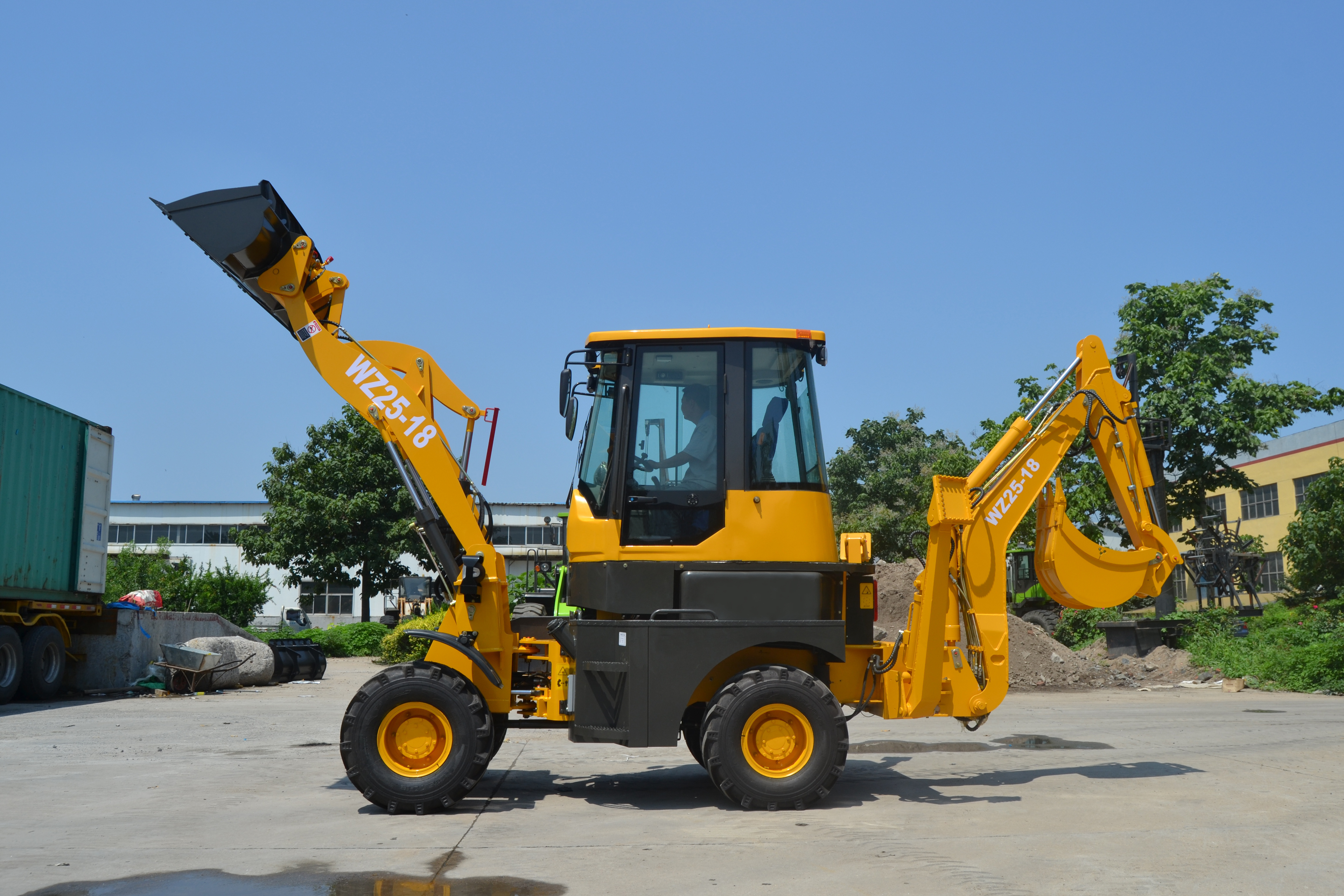 Factory Direct Export Wz25-18 mini backhoe loader excavator 1 2 3 4 5 ton back hoe loader