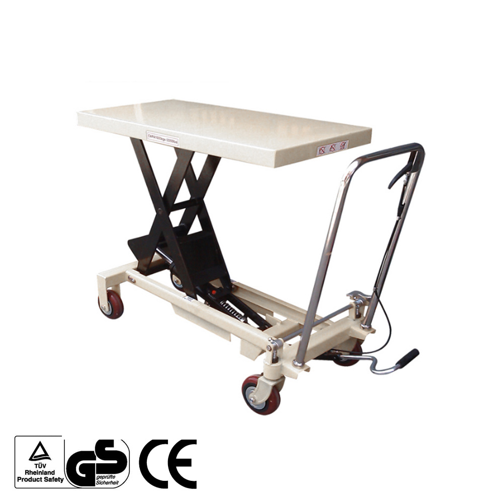 Manual lift platform 350 kg Portable platform manual hand scissor lift table