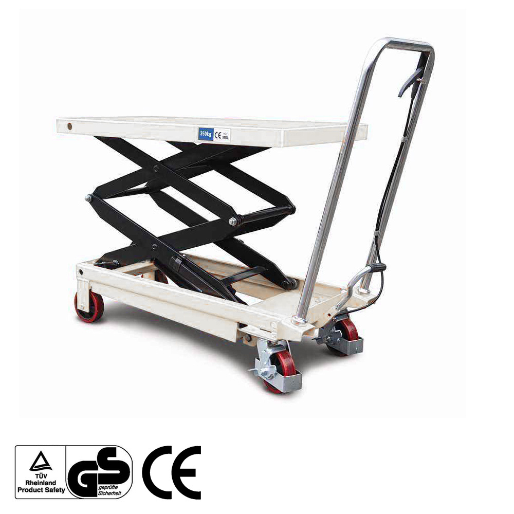 Manual lift platform 350 kg Portable platform manual hand scissor lift table