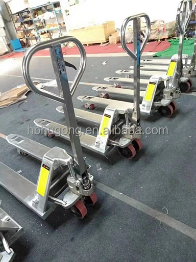 High Quality Customized Hydraulic Manual Pallet Truck Stainless Steel Hand Pallet Jack With CE