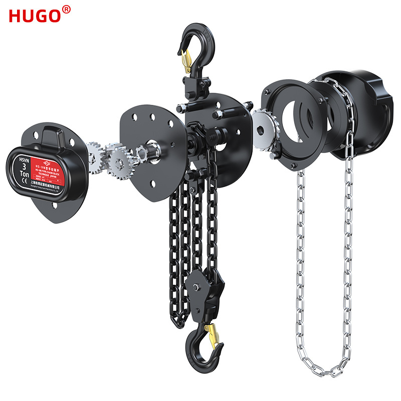 10 ton high quality chain hoist 2tons metallurgy movable hand hoist crane 1 ton trade