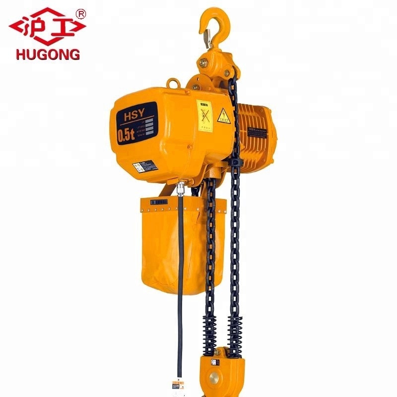 HSY 1 ton ghost head chain electric hoist with hook nitchi lower chain hoist