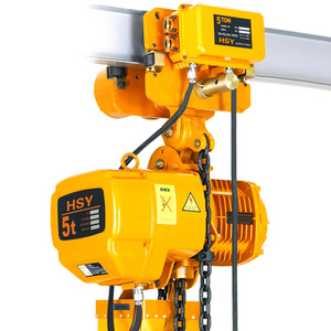 electric hoist trolley 2t stage chain wire 400kg 500kg with remote