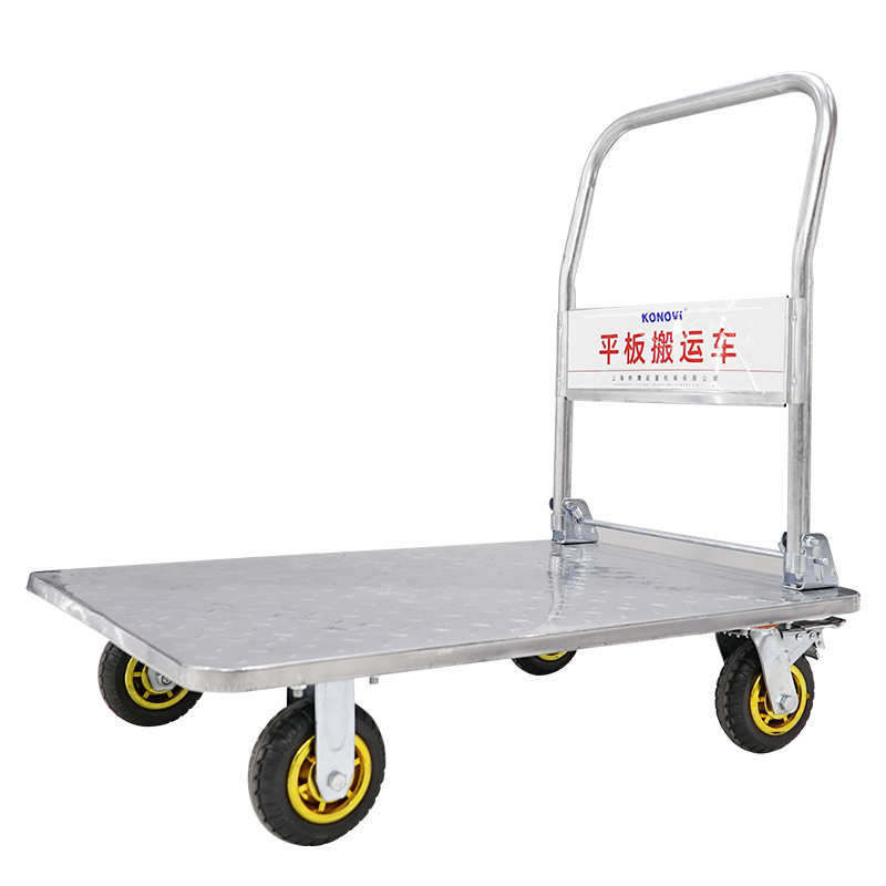 2000kg 300kg 1 ton cart foldable heavy duty hand trolley steel platform trolley