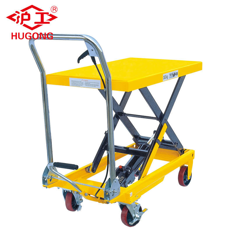 Manual lift platform 350 kg Portable platform manual hand scissor lift table