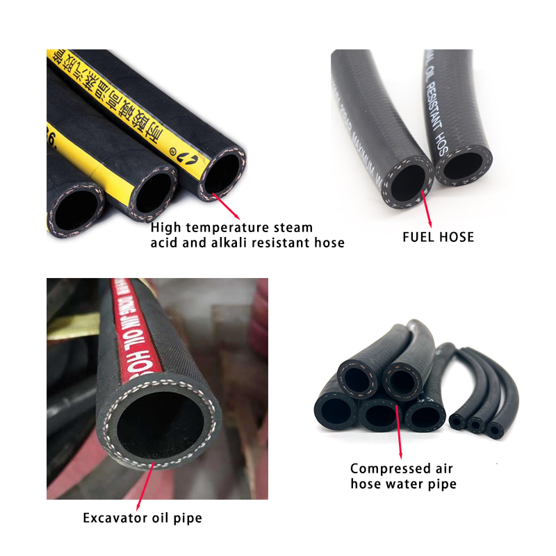 Industrial flexible and high-temperature resistant EPDM smooth fuel hoses degree resistant high temperature rubber hose