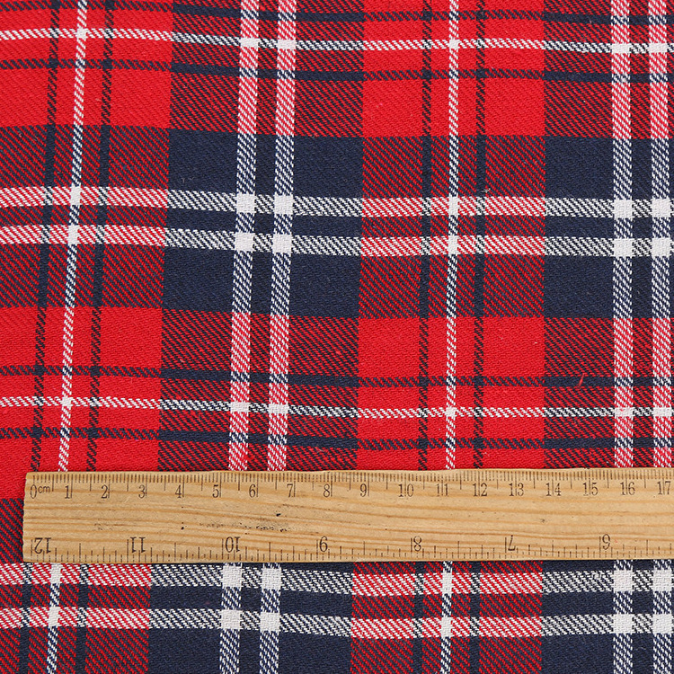 high density polyester cotton TR yarn dyed plaid fabric for school uniform