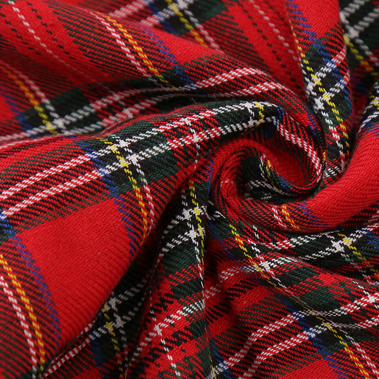 high density polyester cotton TR yarn dyed plaid fabric for school uniform