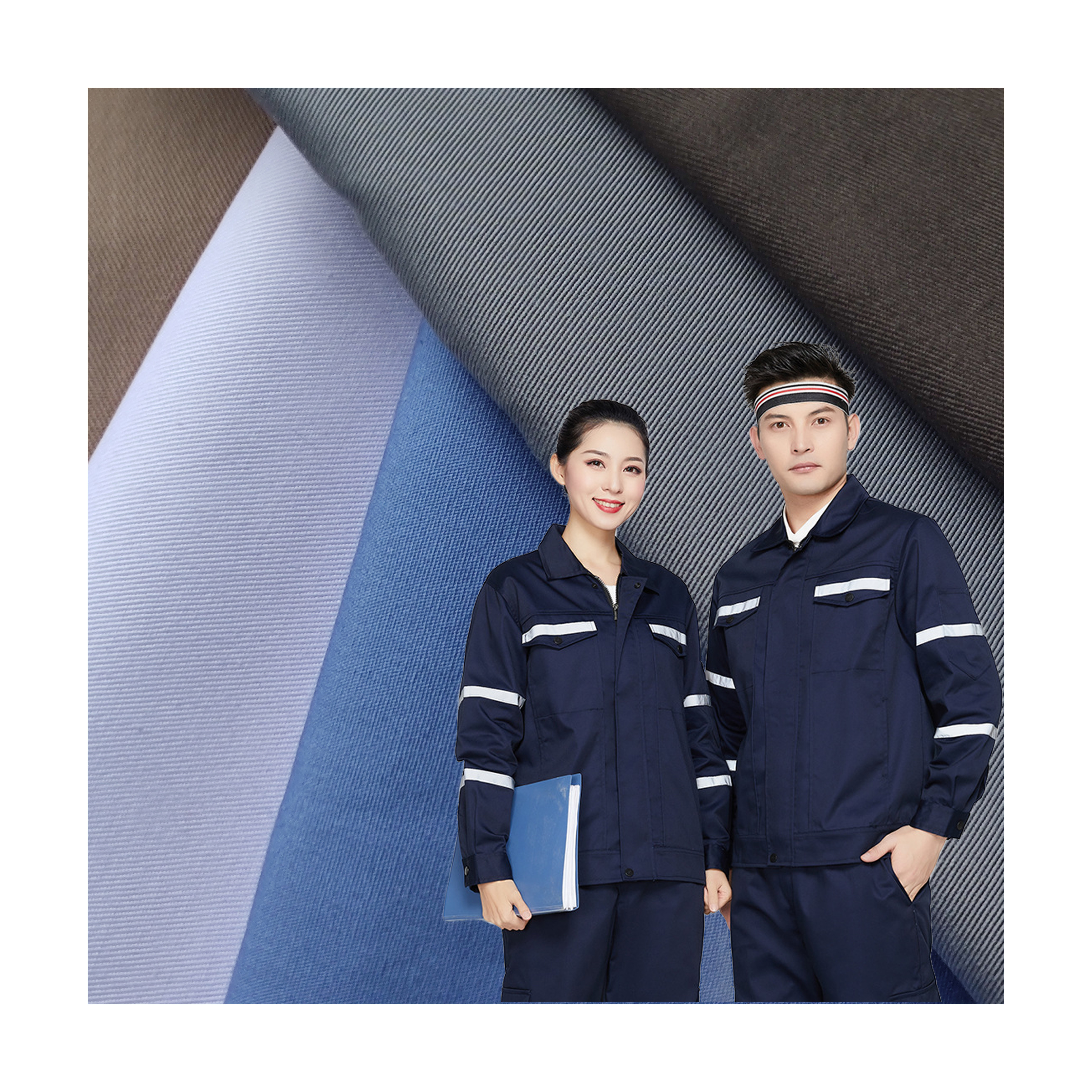 China high quality stock woven polyester tr 65/35 uniform blend viscose polycotton gabardine cotton fabric