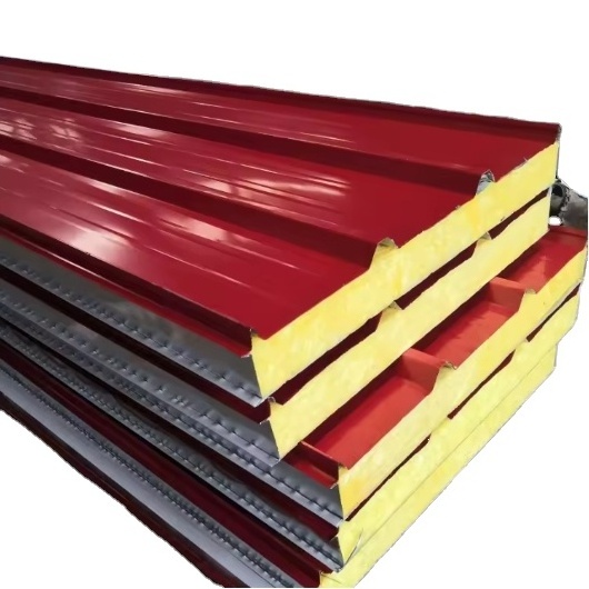 Exterior rock wool sandwich panels non-combustible and fire resistant up to 1400C manufacturer prices