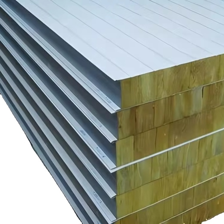 Exterior rock wool sandwich panels non-combustible and fire resistant up to 1400C manufacturer prices