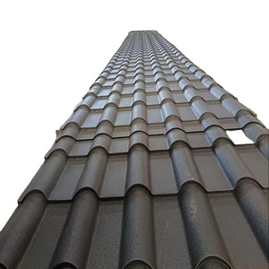 Made in China PPGI waterproof roof tiles, galvanized color coated corrugated steel plates, bamboo joint tiles