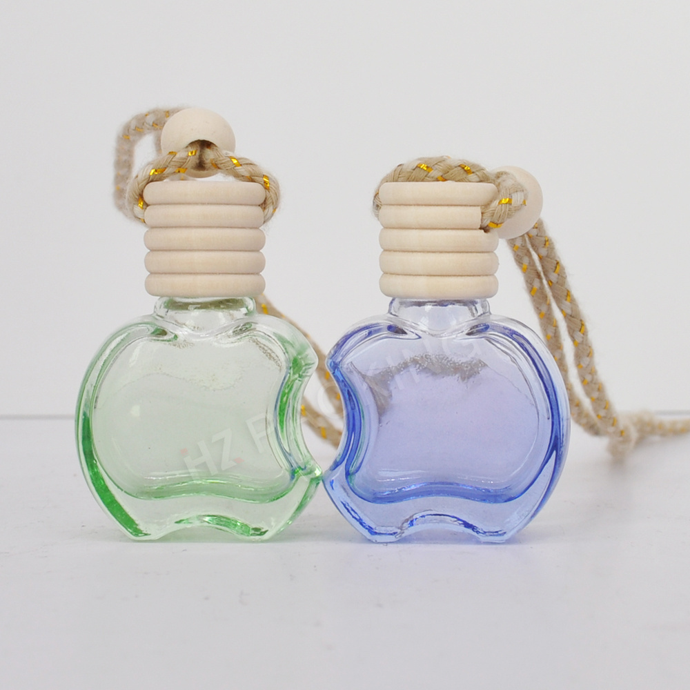 Hanging Auto Car Air Freshener Perfume Fragrance 8 Ml Durable Use Liquid Car Perfume Diffuser Glass Bottle