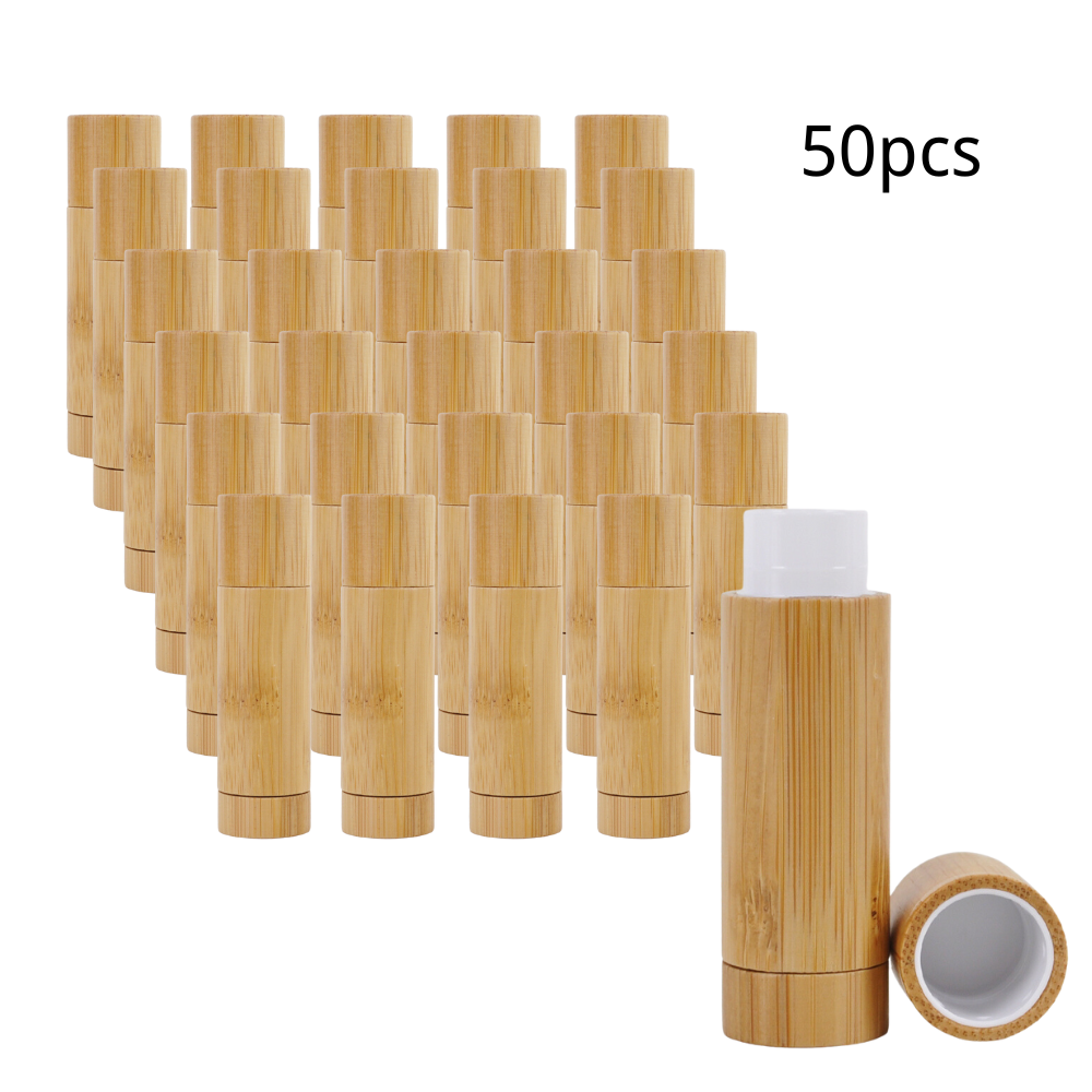 5g Wholesale Eco Friendly Bamboo Lip Balm Tube For Cosmetic Empty Lipstick Containers Lip Balm Stick Container