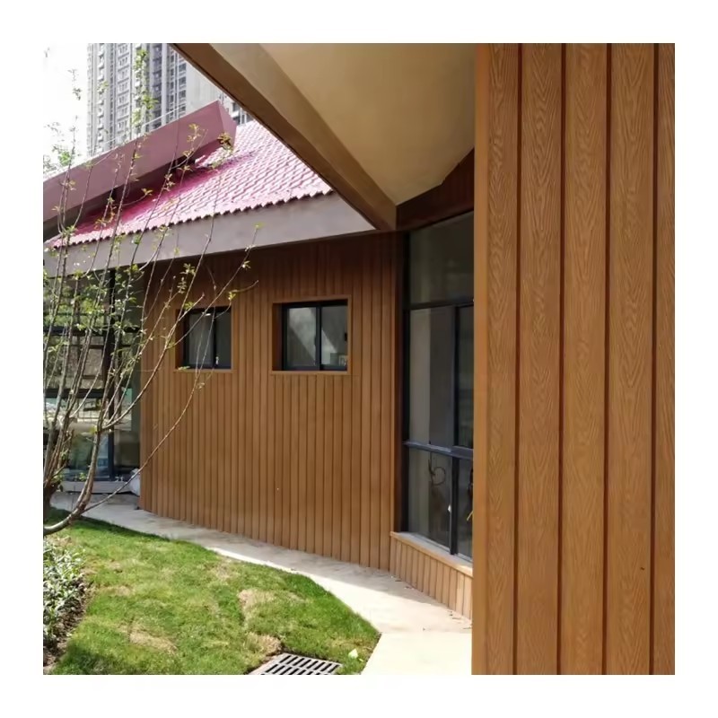 HZSY wpc indoor board bedroom corrugated board wooden slatted wainscoting panels cladding wall for hotel