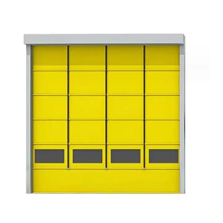 excellent wind resistance fast interior folding door multiple wind bars stacking high speed door safety stacking rapid door