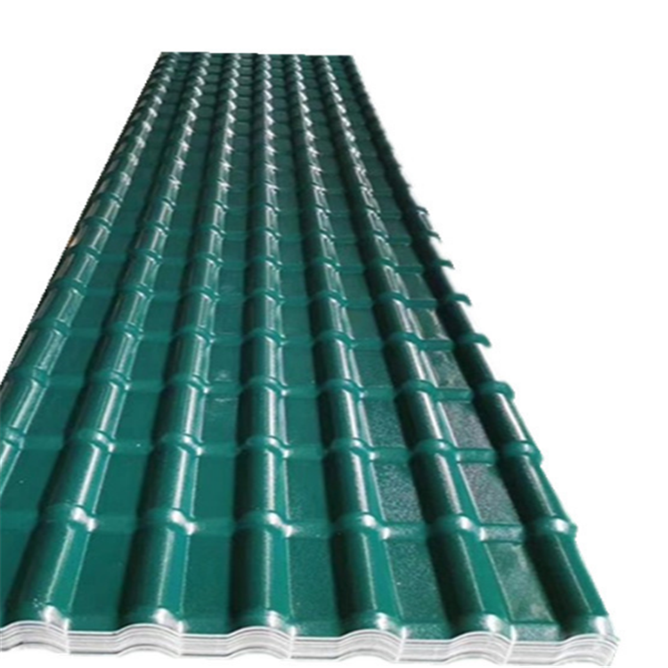 HZSY classic building material duratile heat resistant hail proof shingles types plastic pvc roof tile for the flat roof houses