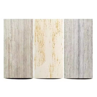 HZSY Natural Thin Flexible Stone Veneer Sheet Travertine for Outdoor Waterproof Flexible Soft Stone Wall