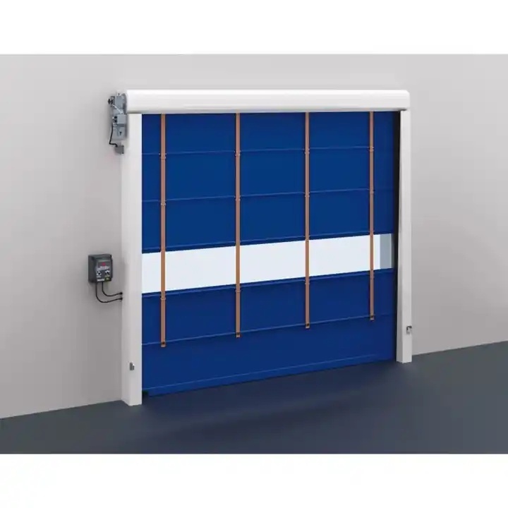 excellent wind resistance fast interior folding door multiple wind bars stacking high speed door safety stacking rapid door