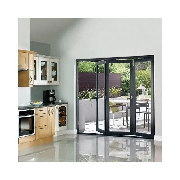 Thermal aluminum louvered aluminium fold doors used exterior doors for sale Solution to Bullet Proof in USA Australia market