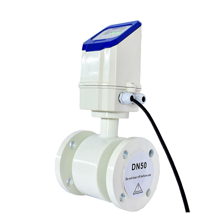 electromanetic flowmeter plus cnverter bi directional  brine chemical fertilizer irrigation flow meter industrial