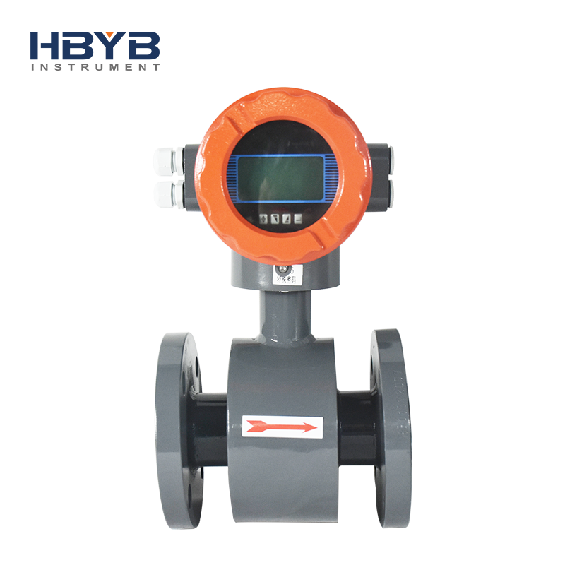 industrial digital water flowmeter type dn500 high pressure drainage liquid fertilizer flow meter