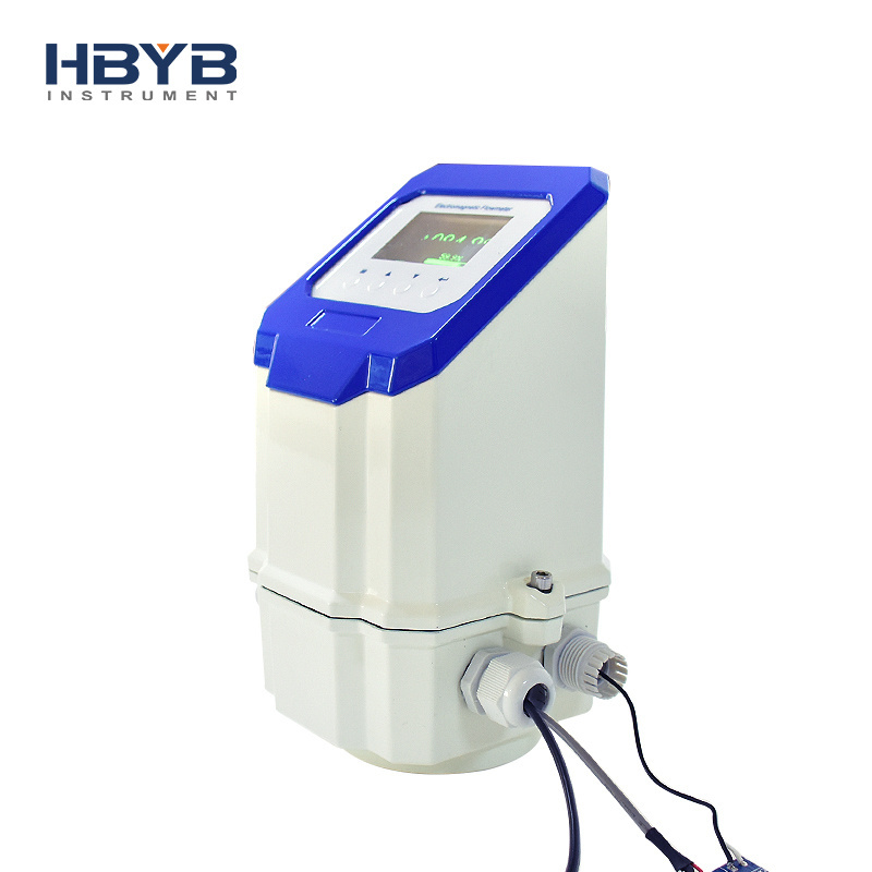 electromanetic flowmeter plus cnverter bi directional  brine chemical fertilizer irrigation flow meter industrial