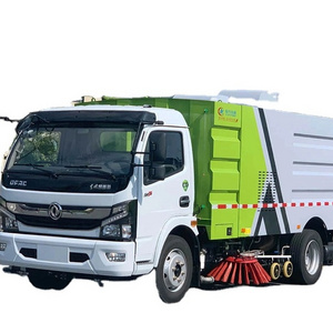 Factory Direct Sale 5 cbm Cleaning Water tank and 5 cbm High Pressure Road Sweeper Truck Street Sweeping Machine