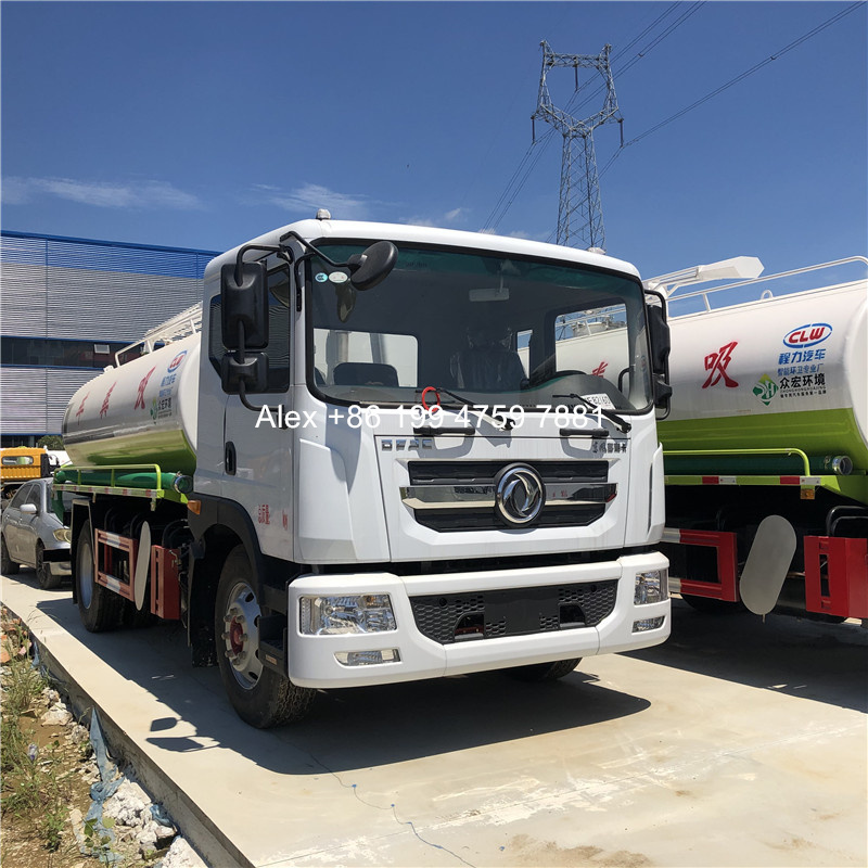 4x2 Euro 6 Dongfeng 13000 liters sewage vacuum truck