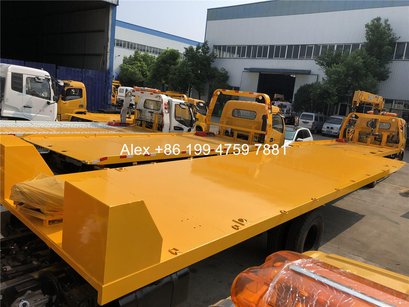 3 tons to 15 tons 5.2m to 9m flat bed tow trucks wrecker body