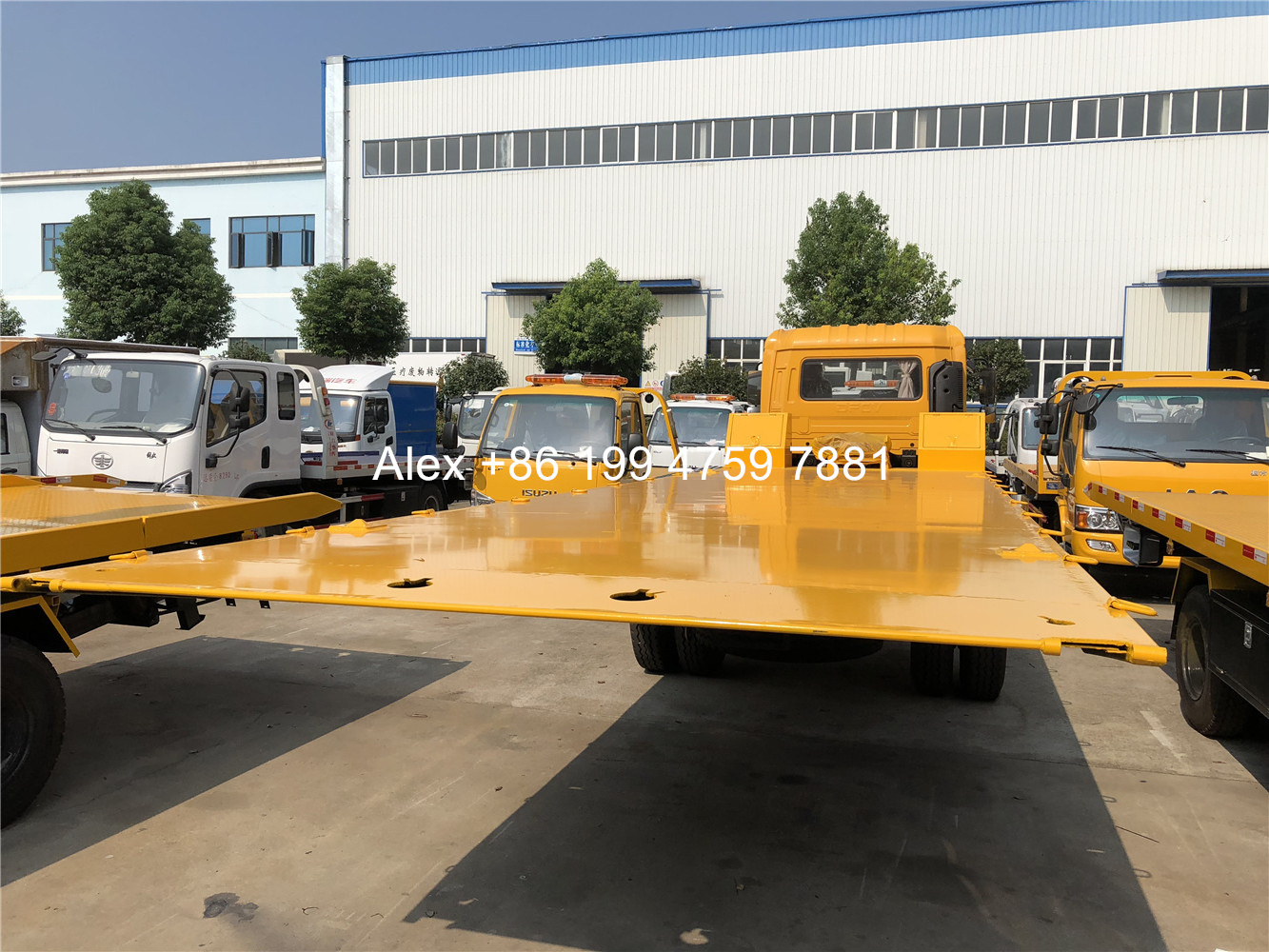 3 tons to 15 tons 5.2m to 9m flat bed tow trucks wrecker body