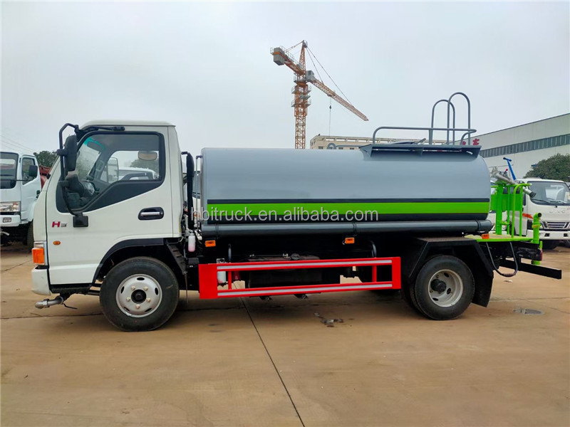 4x2 5cbm JAC Euro 5 tanker truck price