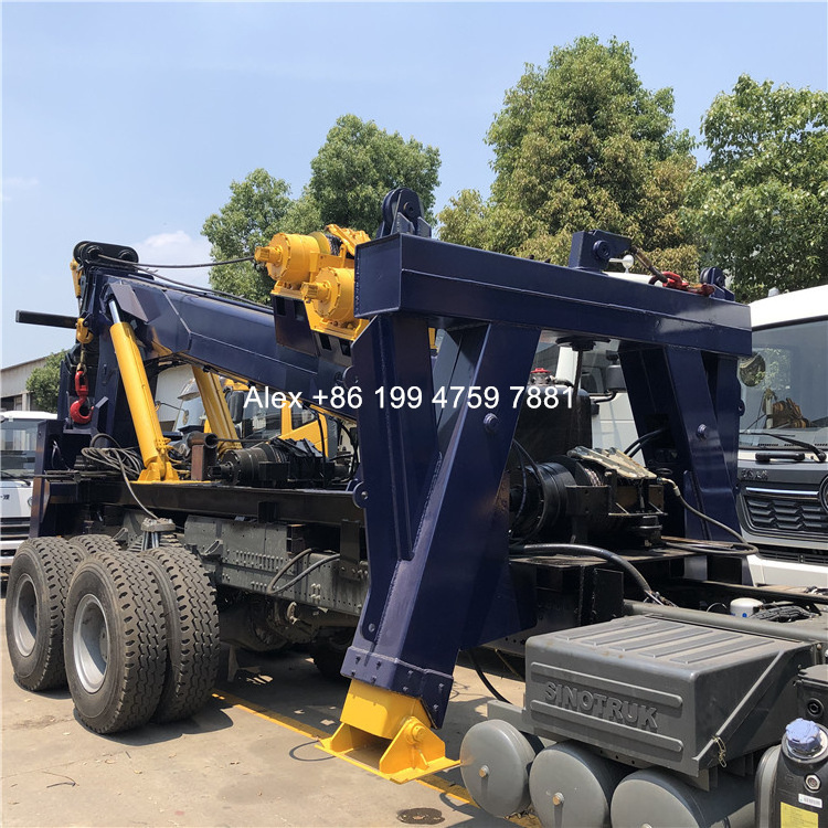 30 tons rotation crane wrecker heavy duty wrecker body wheel lift