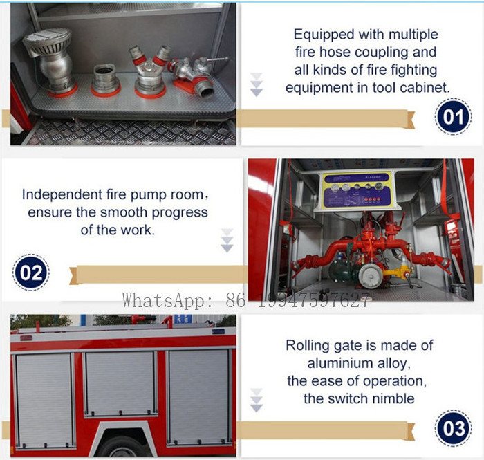 4000 liter water ISUZU fire truck