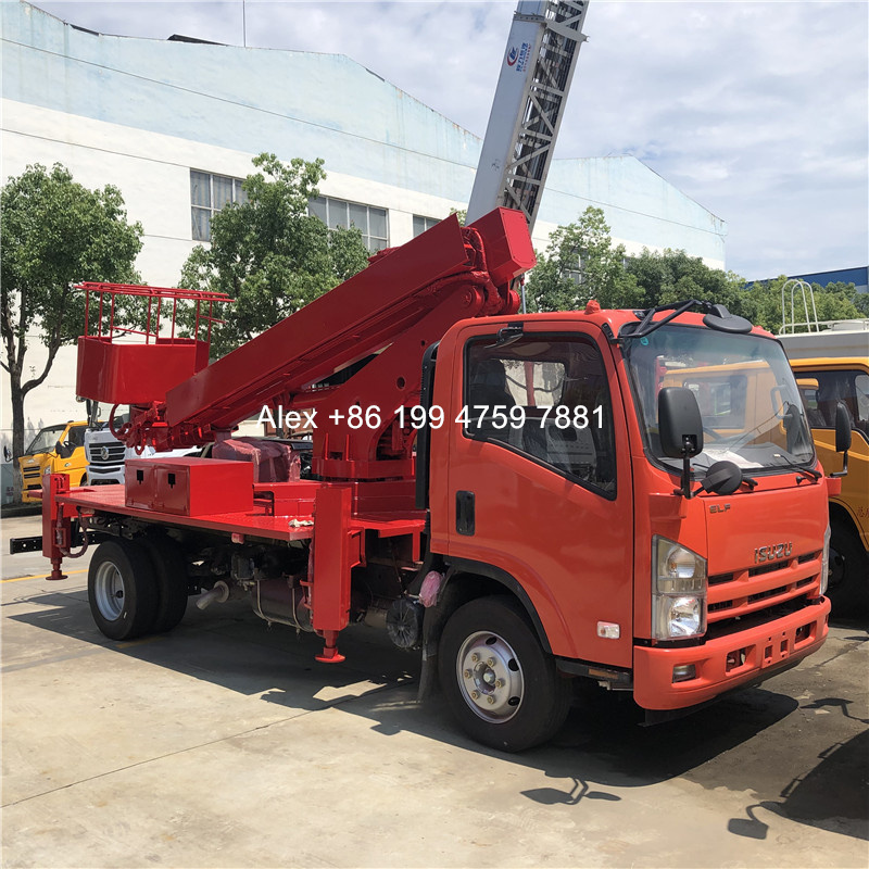 4x2 ISUZU Euro 5 telescopic man lift truck 32m 36m