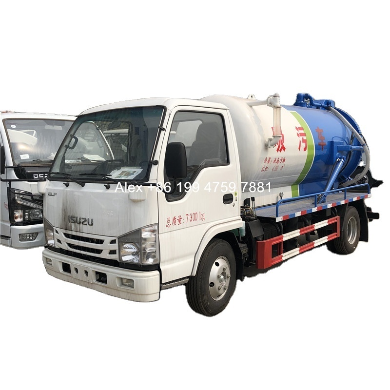 4x2 3000 liters Japanese vacuum truck