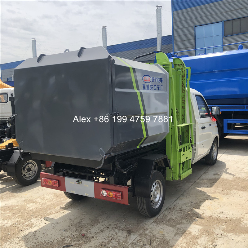 4x2 mini electric garbage truck