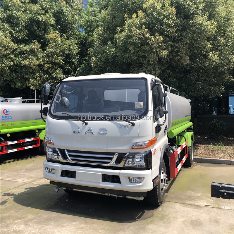 4x2 5cbm JAC Euro 5 tanker truck price